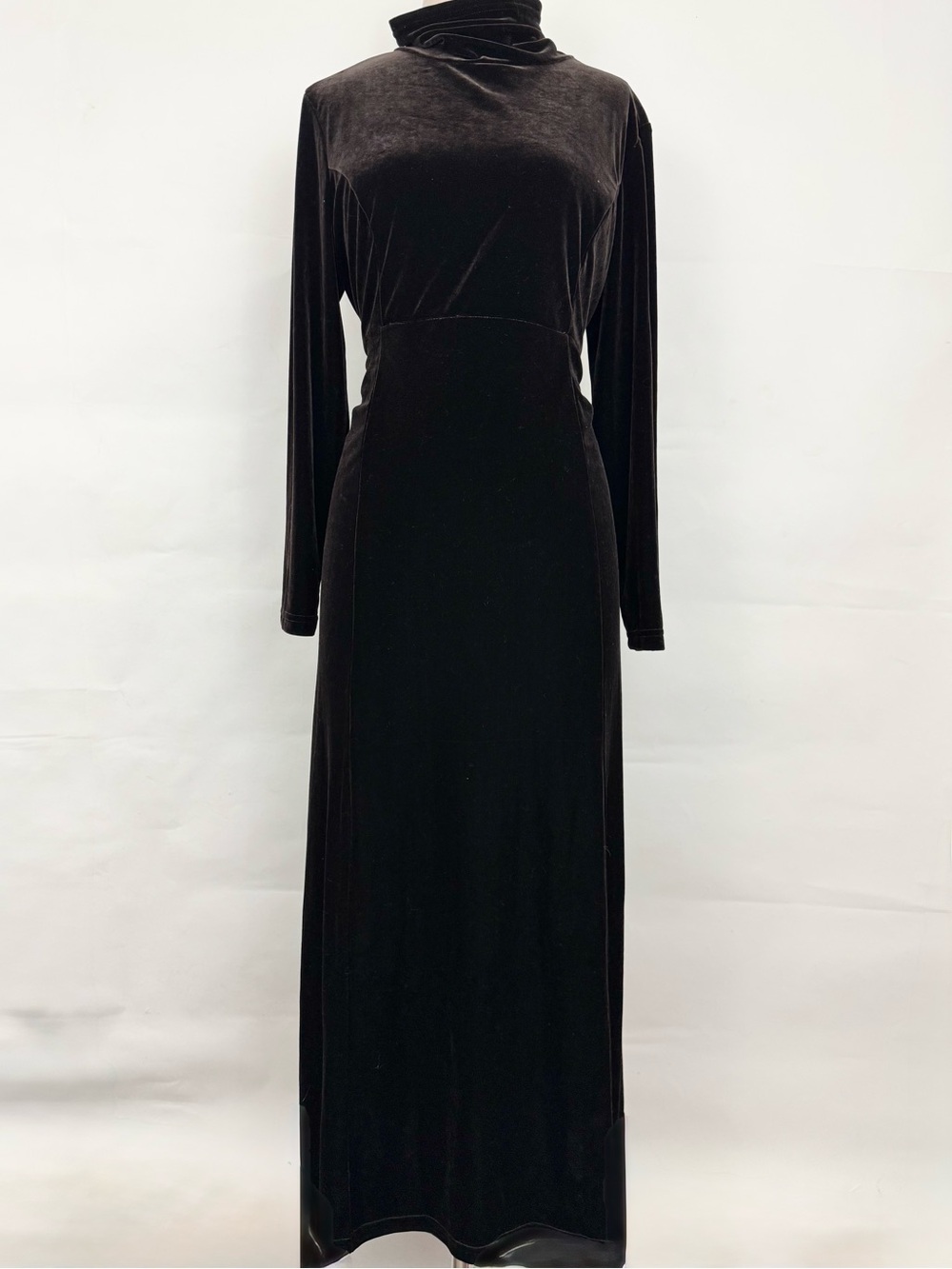 Moda International Victoria’s Secret Chocolate Brown Vintage velvet Y2K dress